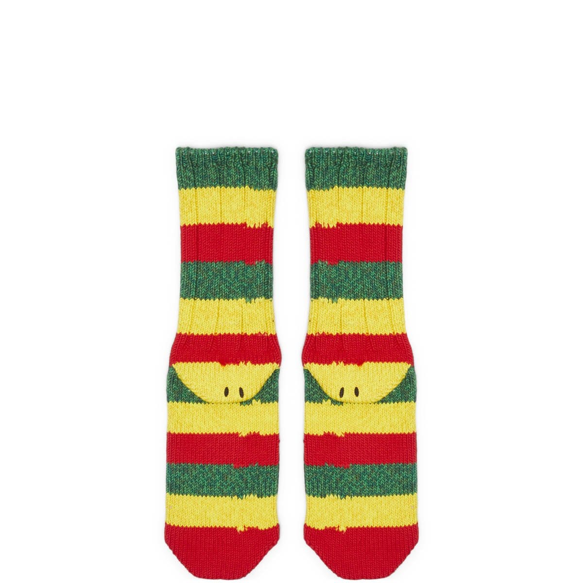 Kapital Bags & Accessories RED / O/S 56 YARNS RASTA SMILIE SOCKS