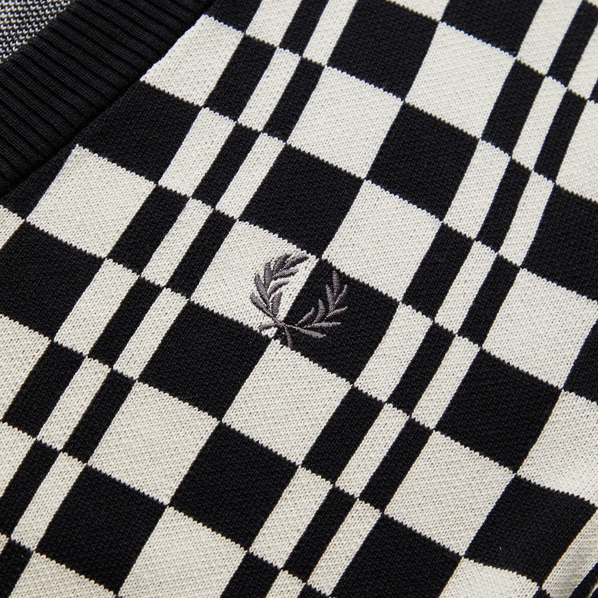 Fred Perry Knitwear CHEQUERBOARD CARDIGAN
