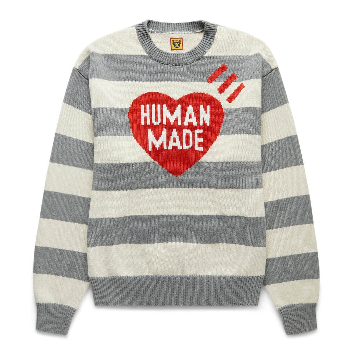 STRIPED HEART KNIT Monsoon SWEATER GREY | GmarShops | clothing