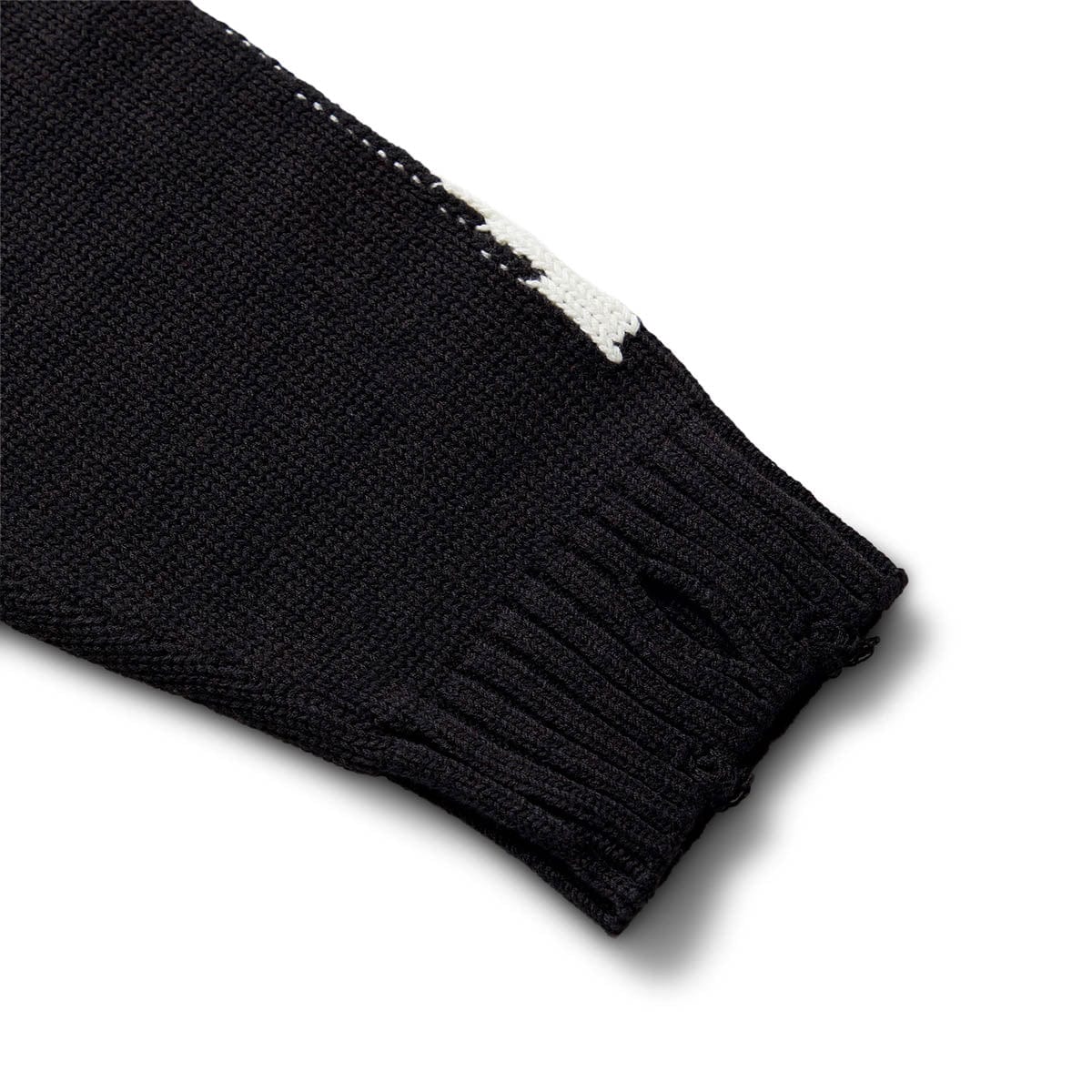 Kapital Knitwear 5G COTTON KNIT BONE CREW SWEATER