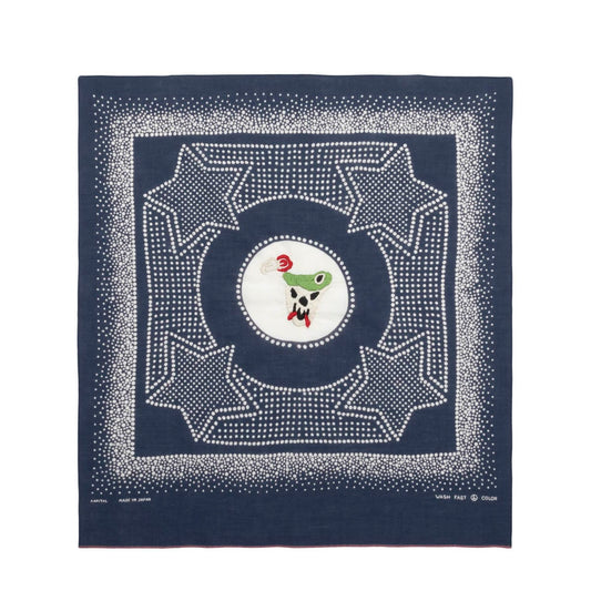 Kapital Scarves & Gloves NAVY / O/S FASTCOLOR SELVEDGE BANDANA (VIETNAM STAR)