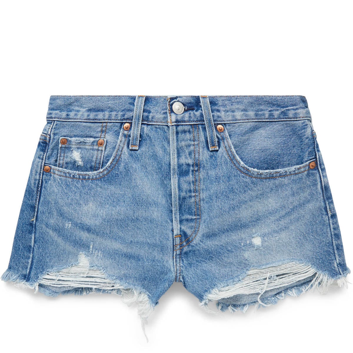 Levi's® 501® ORIGINAL - Denim shorts - athens mid short/blue denim