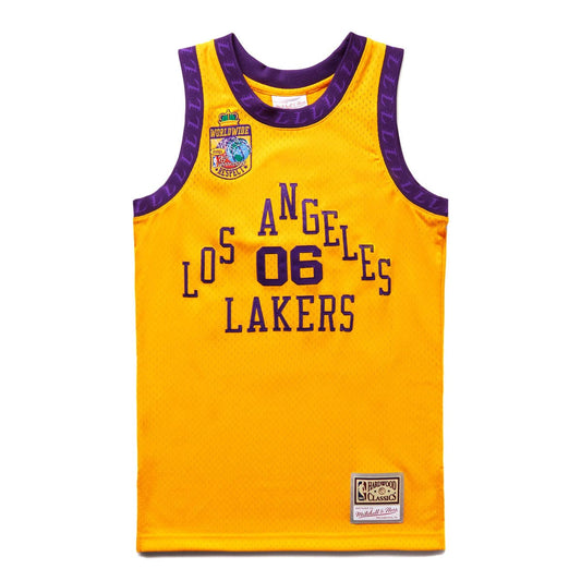 Mitchell & Ness T-Shirts X BODEGA WORLDWIDE RESPECT LAKERS JERSEY