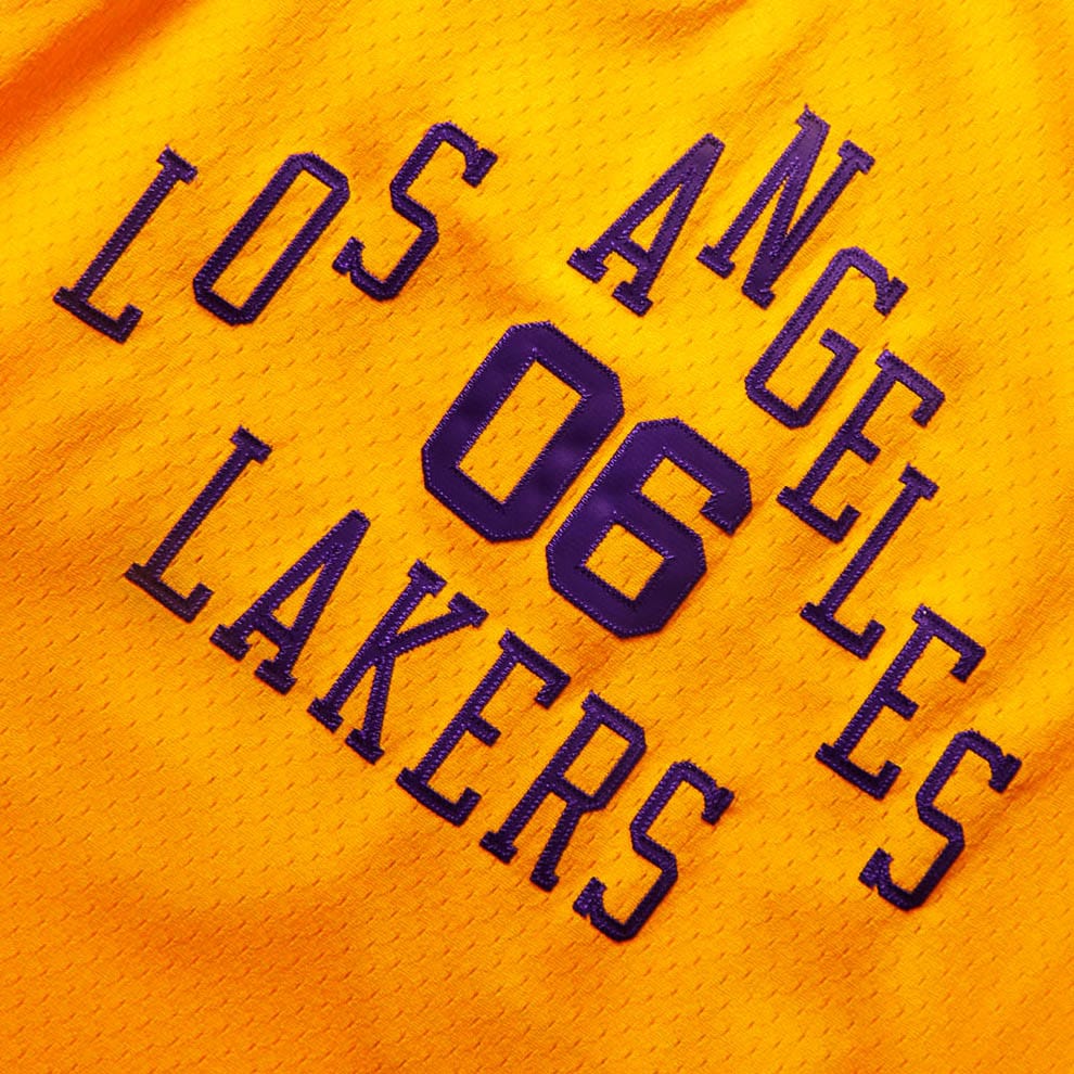 Mitchell & Ness T-Shirts X BODEGA WORLDWIDE RESPECT LAKERS JERSEY