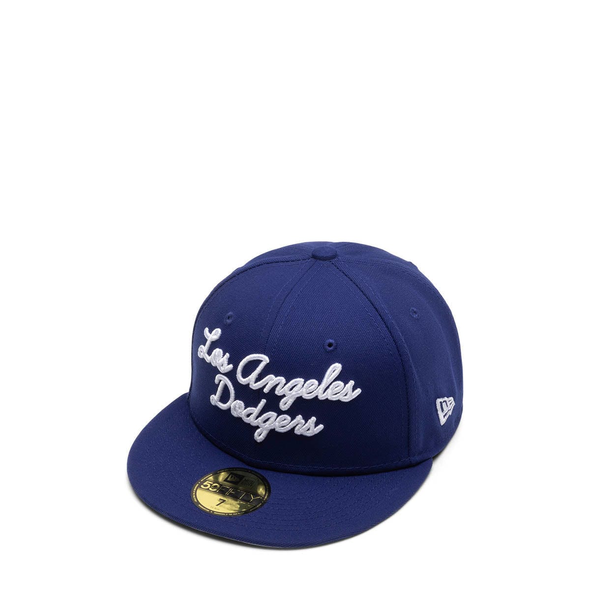 Vintage - Men - New Era LA Dodgers Printed Panel Fitted Cap - Navy/Baby Blue