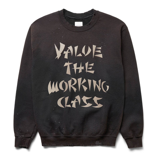 Sasquatchfabrix Hoodies & Sweatshirts VALUE THE WORKING CLASS  VINTAGE SWEATSHIRT