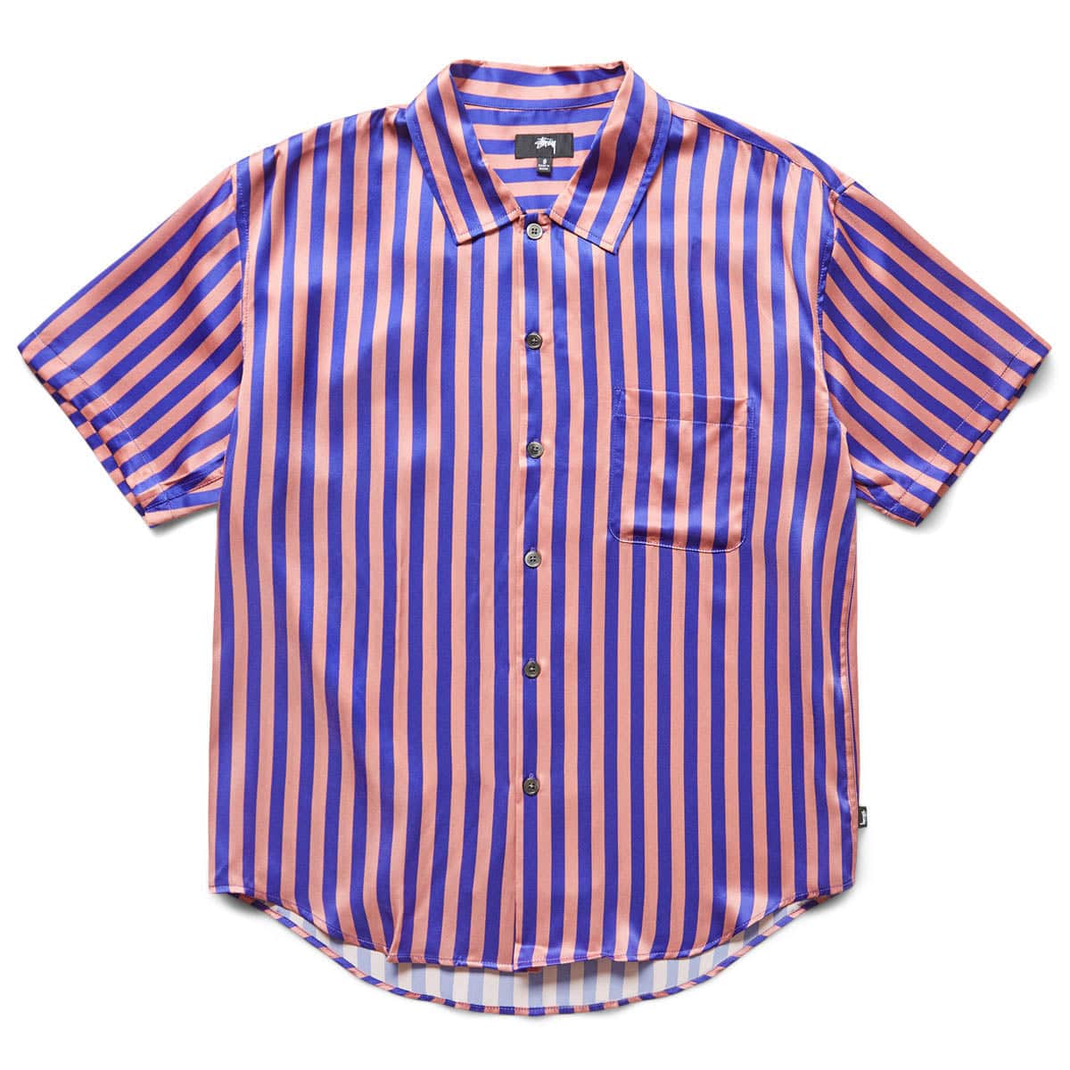 stussy dress shirt Stssy World Tour Logo Men Shirt
