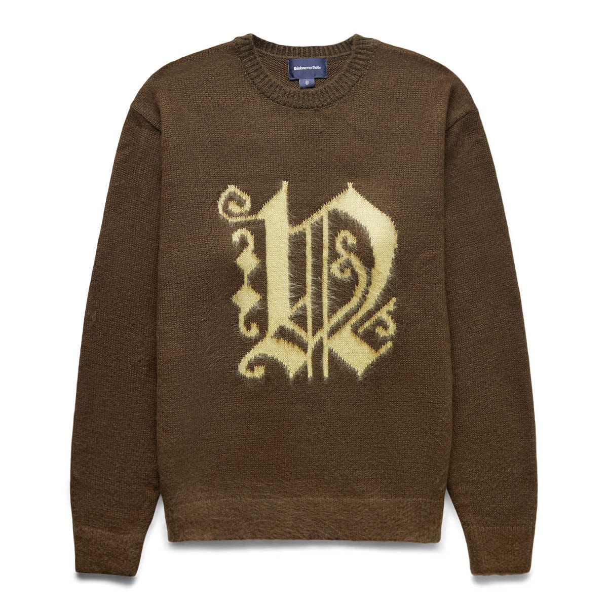 FORTUNA N-LOGO SWEATER BROWN | Bodega 