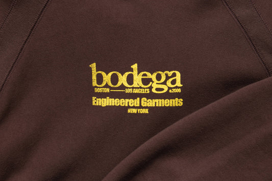 Engineered Garments Printed Raglan Hoodie for Bodega