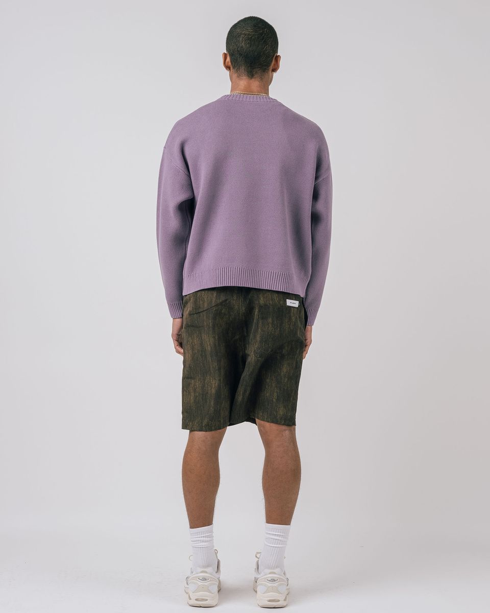 RAINS L/S CABLE KNIT CREWNECK SWEATER