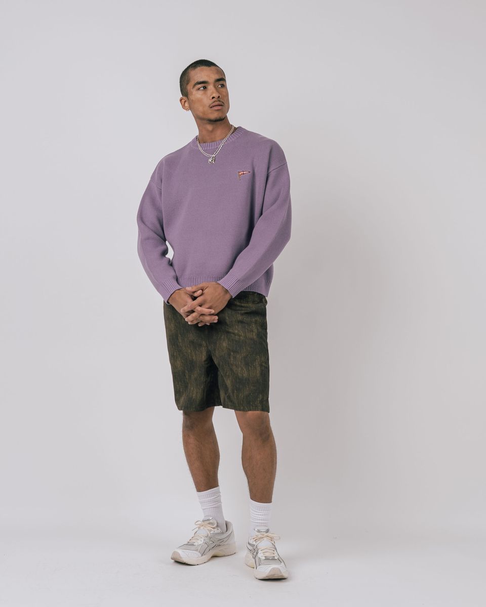 RAINS L/S CABLE KNIT CREWNECK SWEATER