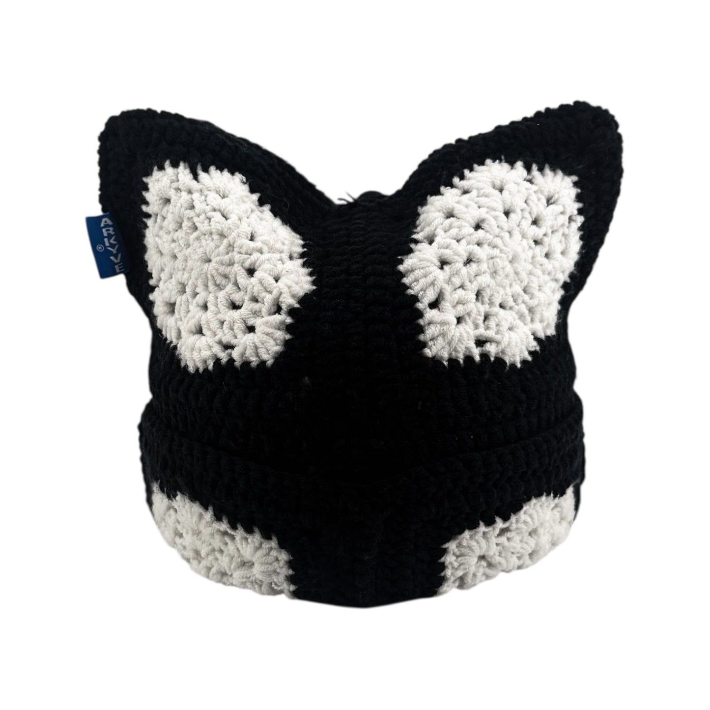 SNOWFLAKE CROCHET CAT HAT