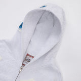 BLUE STAR CROCHET PATCH SWEATSHIRT