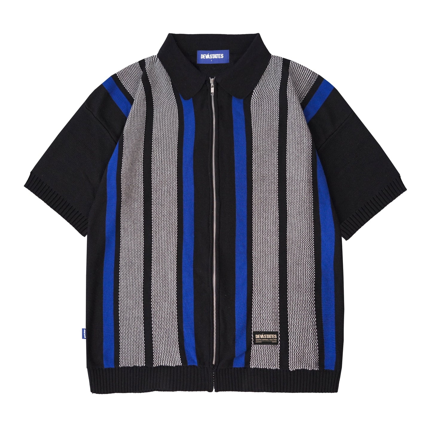 JUNIOR S/S ZIP KNITTED POLO