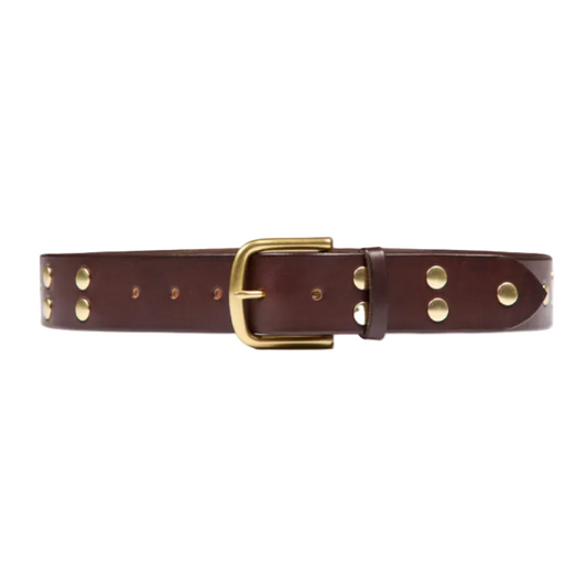 STUDDED 1.5" LEATHER BELT