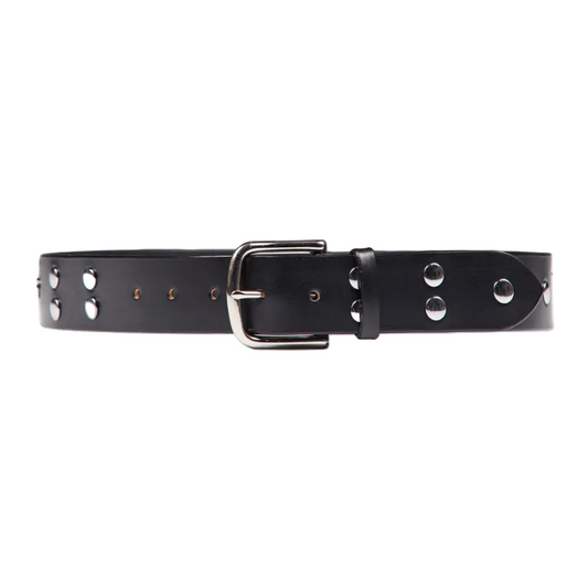 STUDDED 1.5" LEATHER BELT