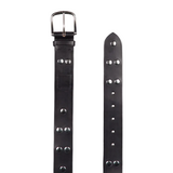 STUDDED 1.5" LEATHER BELT