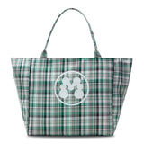 BUBBLE M PLAID TOTE BAG