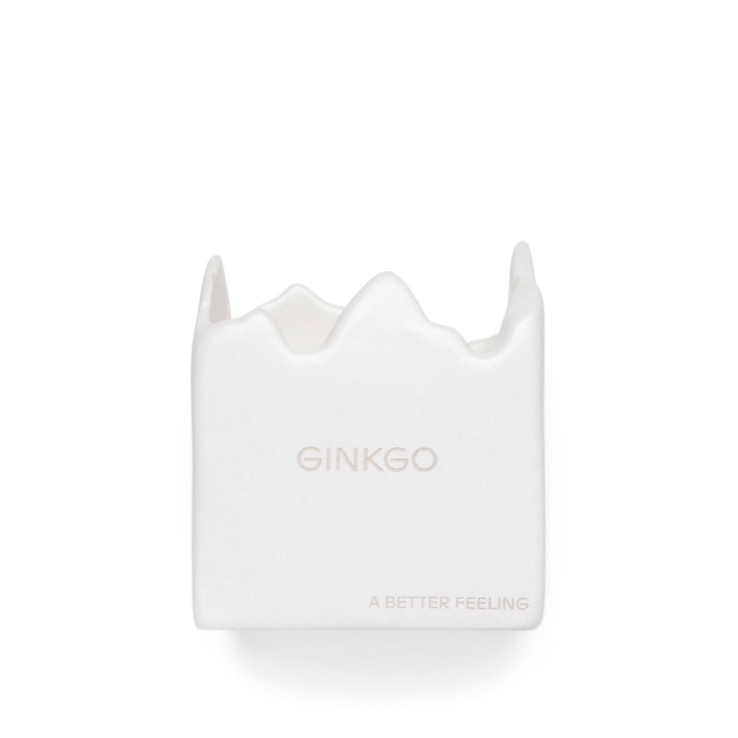 A BETTER FEELING Home WHITE / O/S GINKGO CERAMIC CANDLE