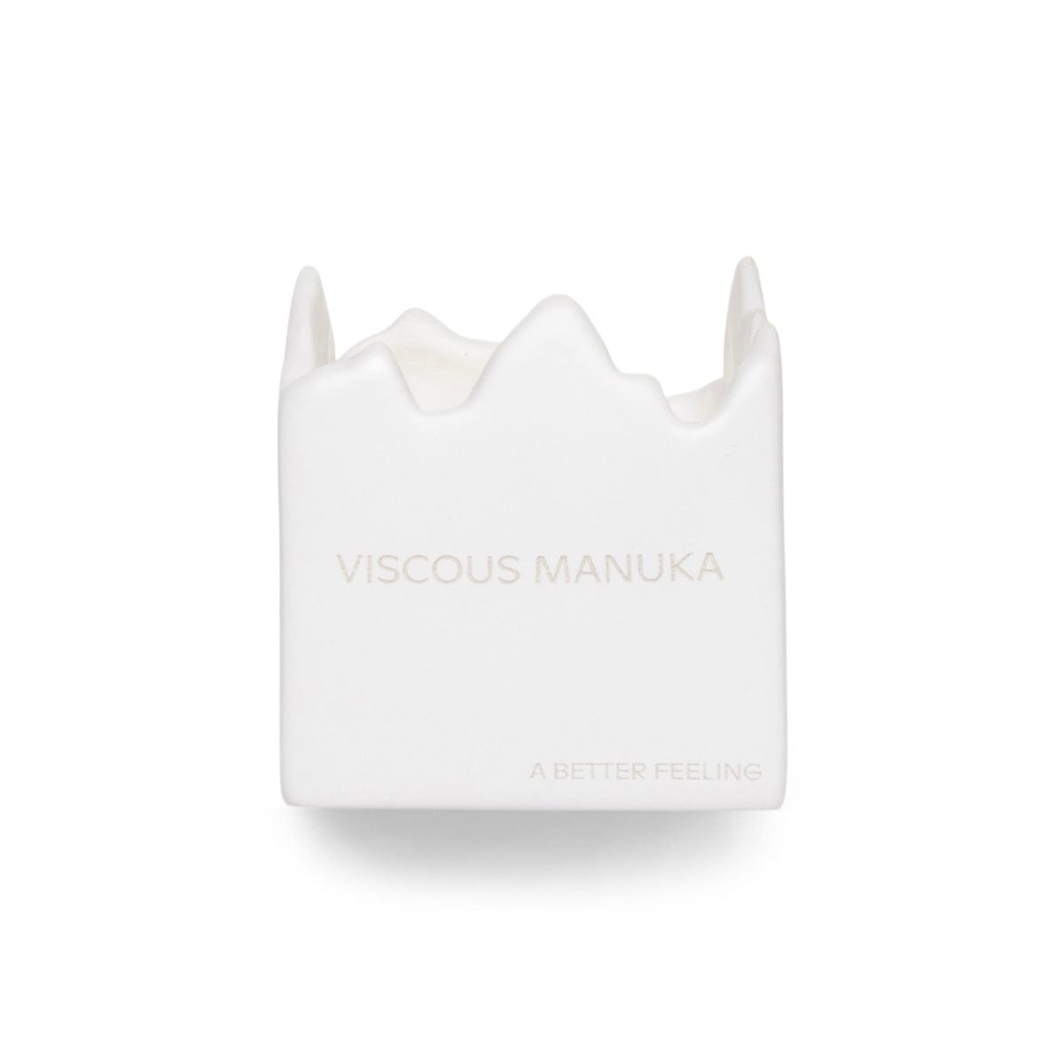 A BETTER FEELING Home WHITE / O/S VISCOUS MANUKA CERAMIC CANDLE