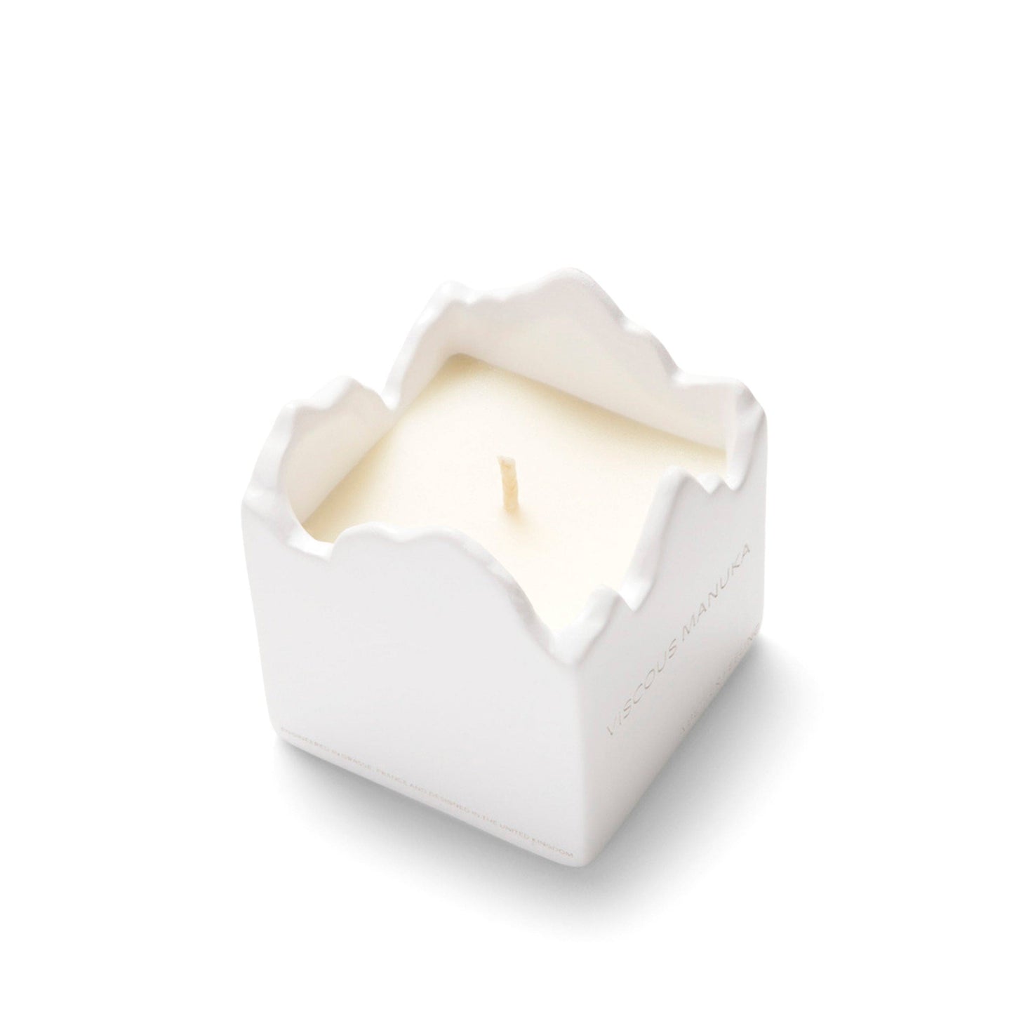 A BETTER FEELING Home WHITE / O/S VISCOUS MANUKA CERAMIC CANDLE