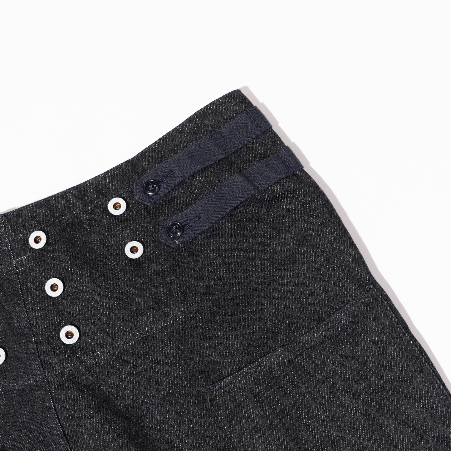 12OZ DENIM 7-STARS SUSPENDER PANTS