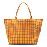 BUBBLE M PLAID TOTE BAG