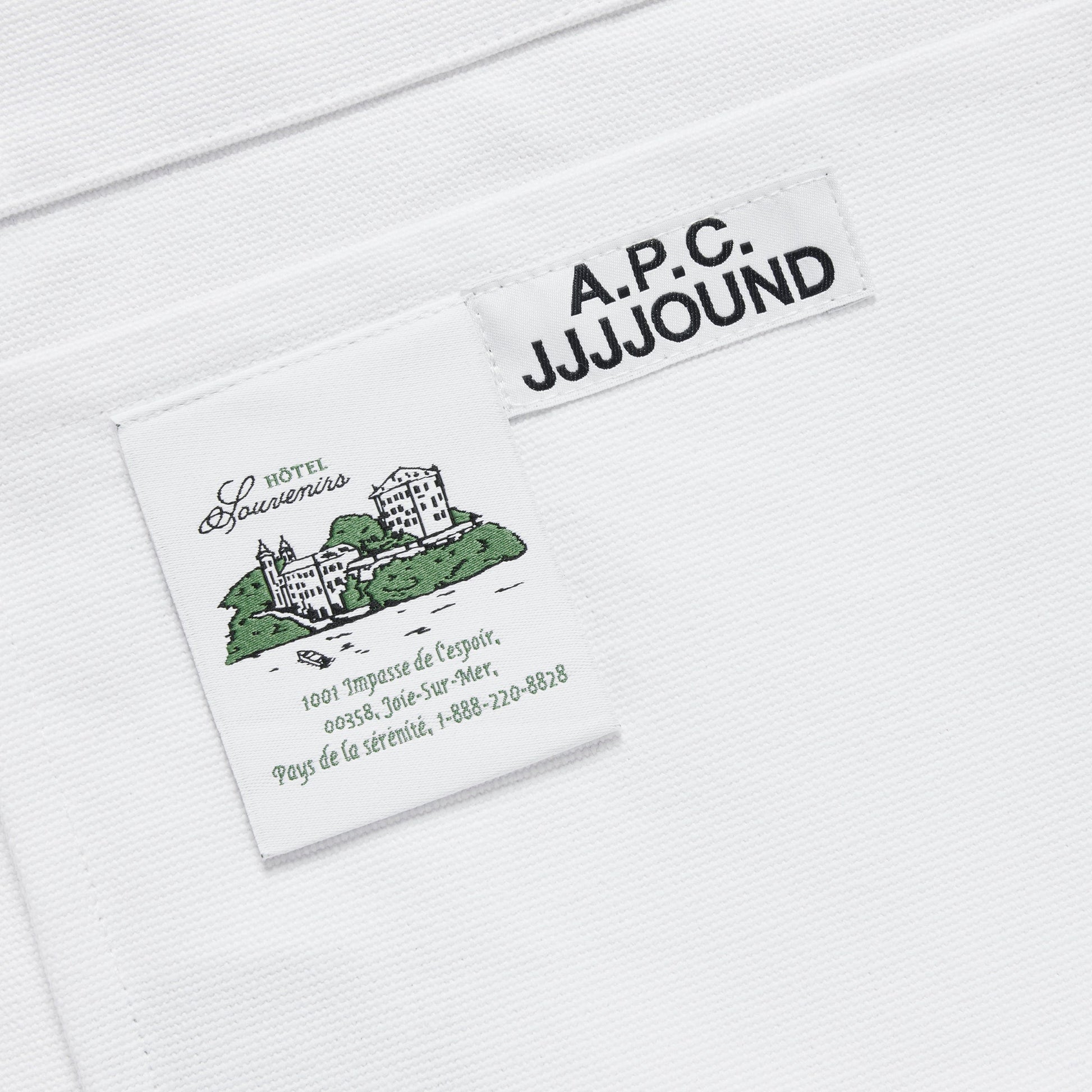 A.P.C. Bags WHITE / O/S X JJJJOUND HOTEL TOTE