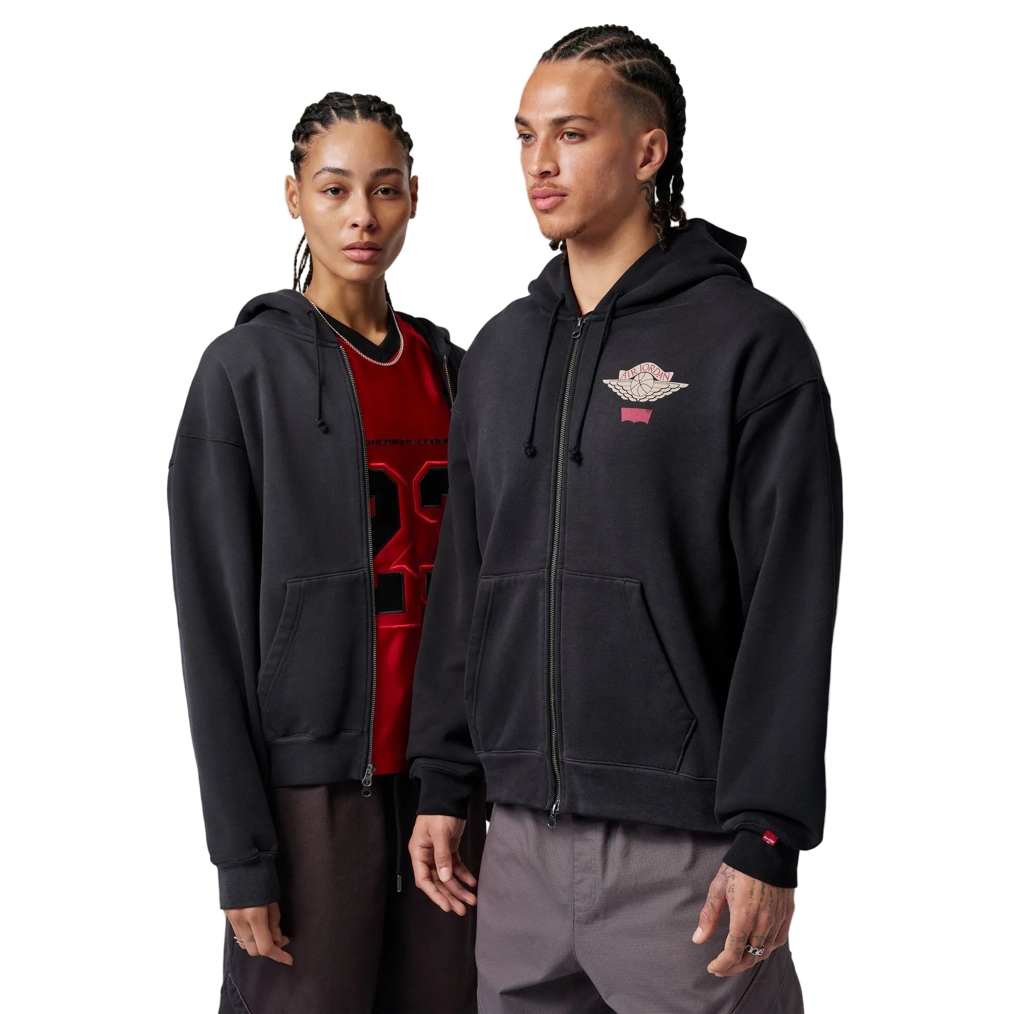 Lサイズ　Nike Jordan x Levi's フルジップフーディ パーカー JORDAN X LEVI'S® FULL-ZIP HOODIE – Bodega