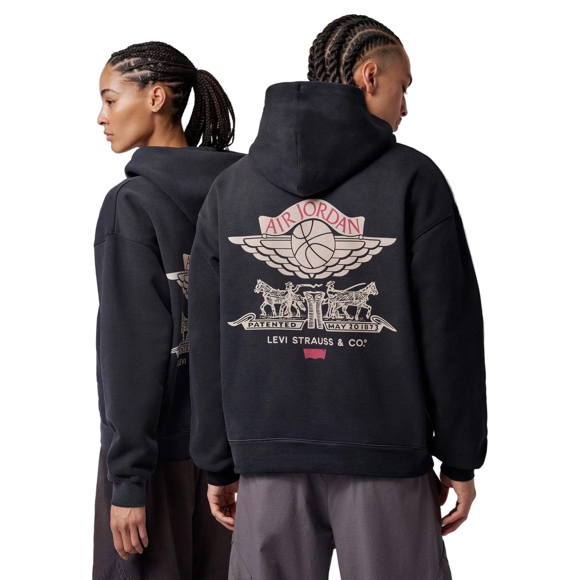 トップス AK Nike Jordan LEVI'S Zip Hoodie XL Air Jordan X Levi's Full Zip Up Hoodie Black IM6734-010 (Size