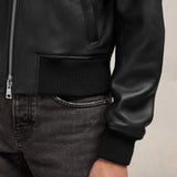 AMI Outerwear ZIPPED LEATHER JACKET