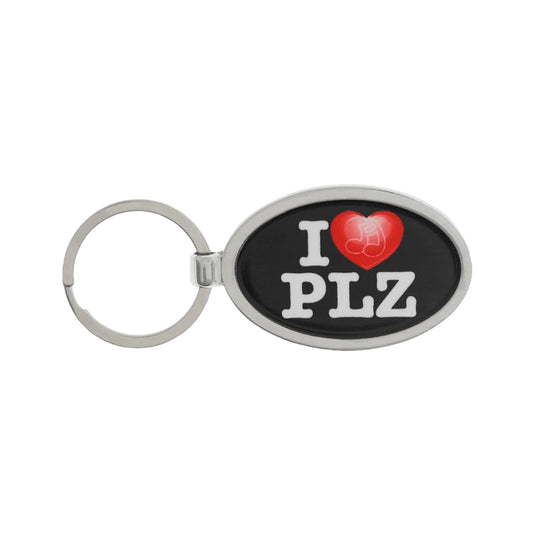 I <3 PLZ KEYRING