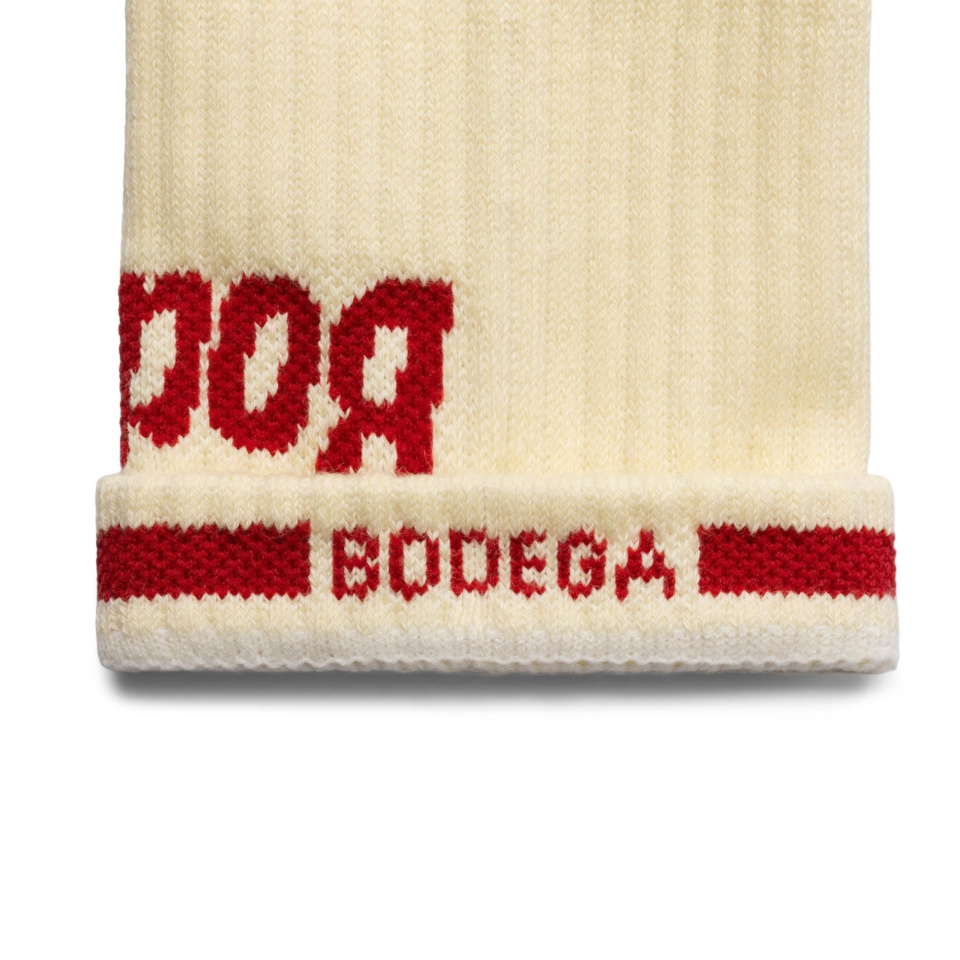 Bodega Socks CREAM/RED / O/S LOGO SOCK