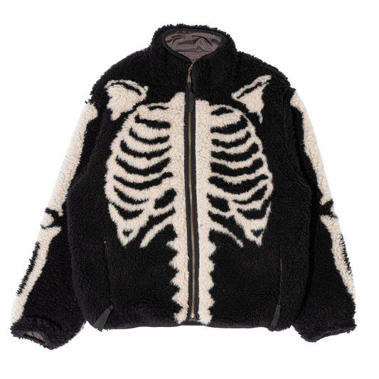 BONE BOA FLEECE REVERSIBLE BLOUSON