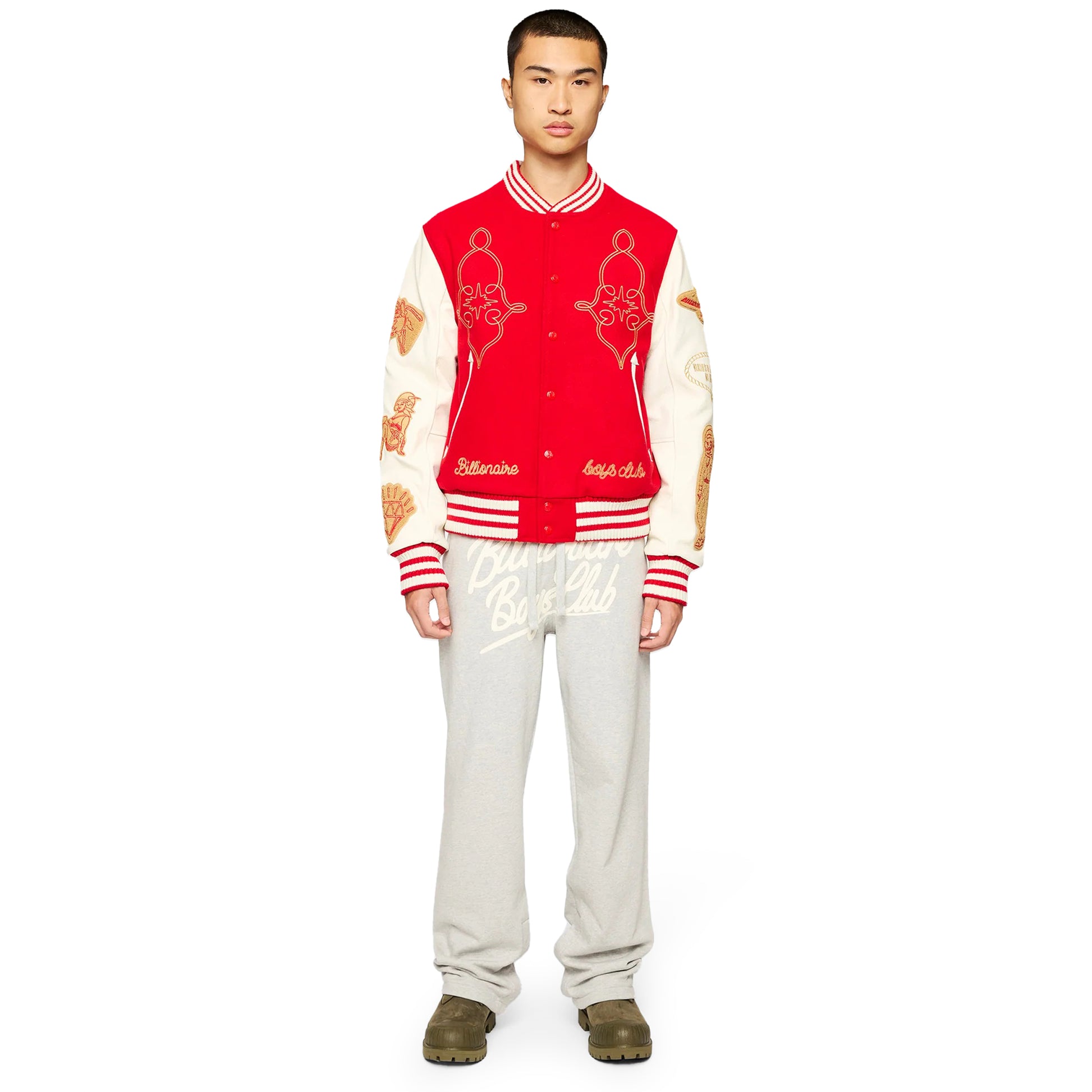 BILLIONAIRE BOYS CLUB BB GOLD PEAK JACKET RACING RED