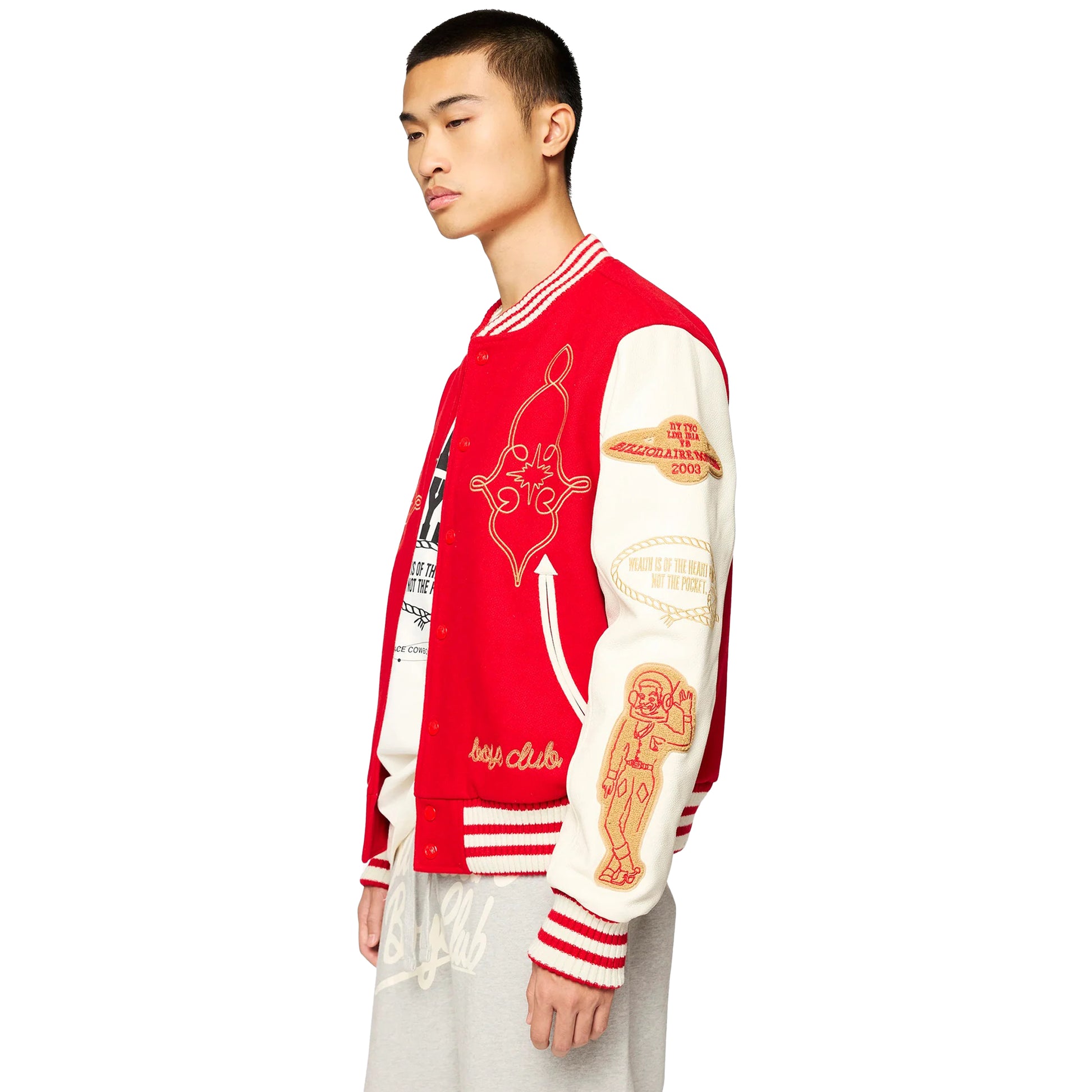 BILLIONAIRE BOYS CLUB BB GOLD PEAK JACKET RACING RED