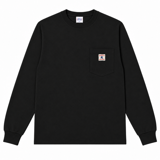 LONG SLEEVE LOGO POCKET T-SHIRT