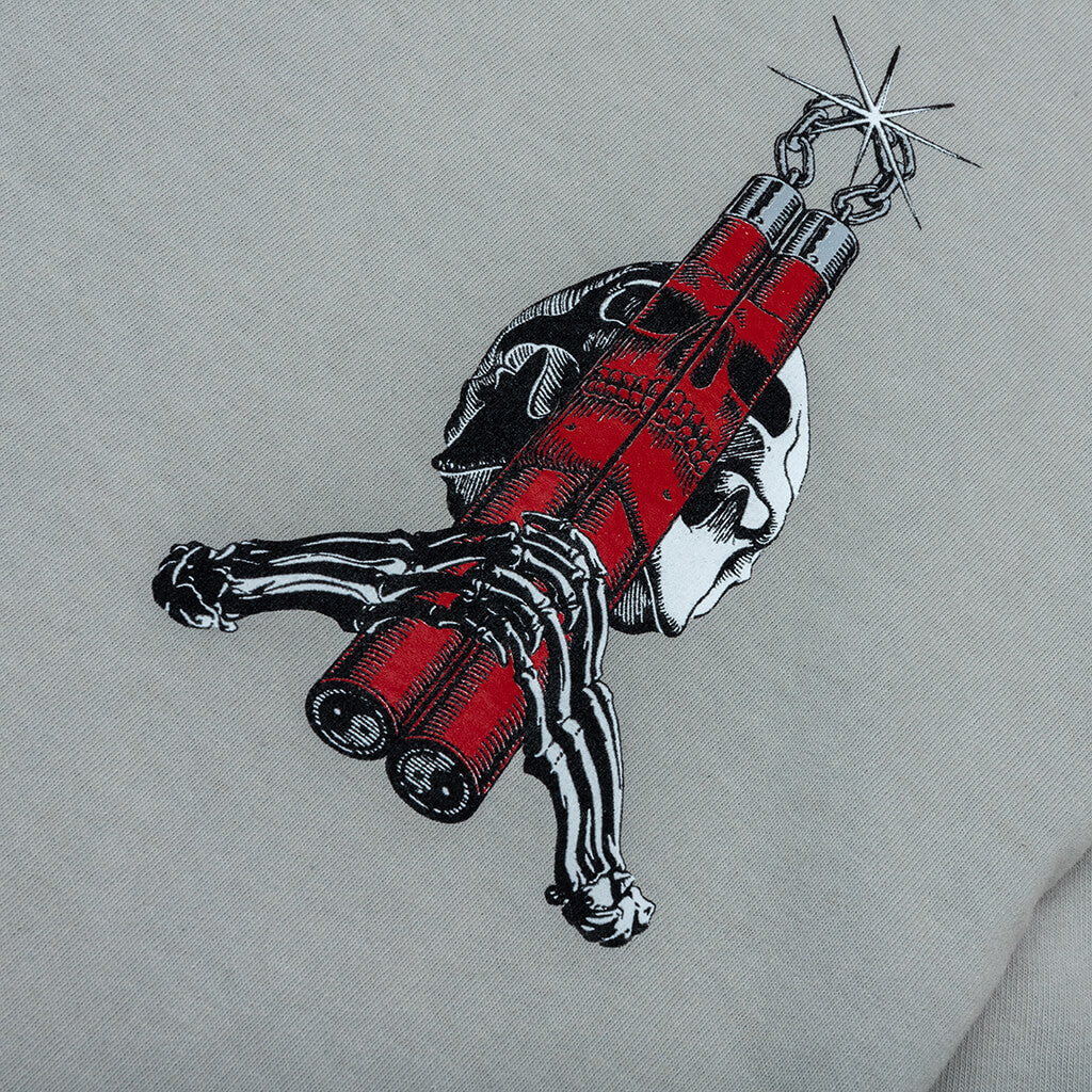 BONES II OVERSIZED TEE CEMENT