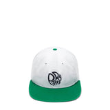 By Parra Headwear OFF WHITE/GREEN / O/S CIRCLE TWEAK LOGO 6 PANEL HAT