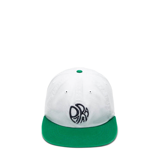 By Parra Headwear OFF WHITE/GREEN / O/S CIRCLE TWEAK LOGO 6 PANEL HAT