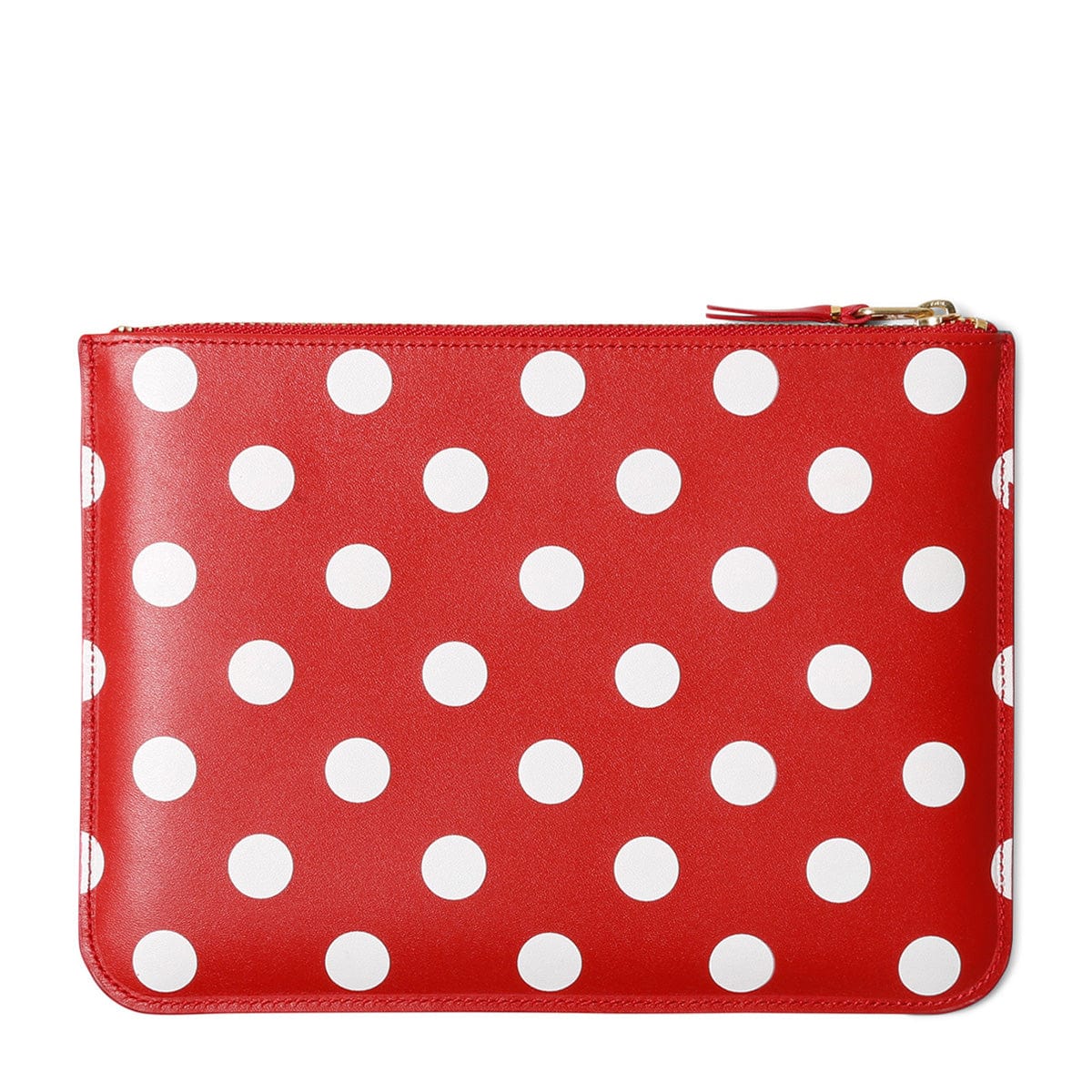 Comme Des Garçons Wallet Wallets & Cases RED / O/S DOTS PRINTED LEATHER LINE