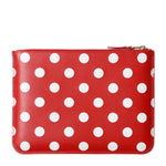 Load image into Gallery viewer, Comme Des Garçons Wallet Wallets &amp; Cases RED / O/S DOTS PRINTED LEATHER LINE

