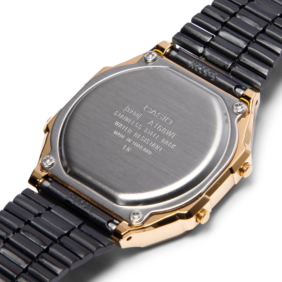 Casio Watches BLACK/GOLD / O/S A168WEGB-1B