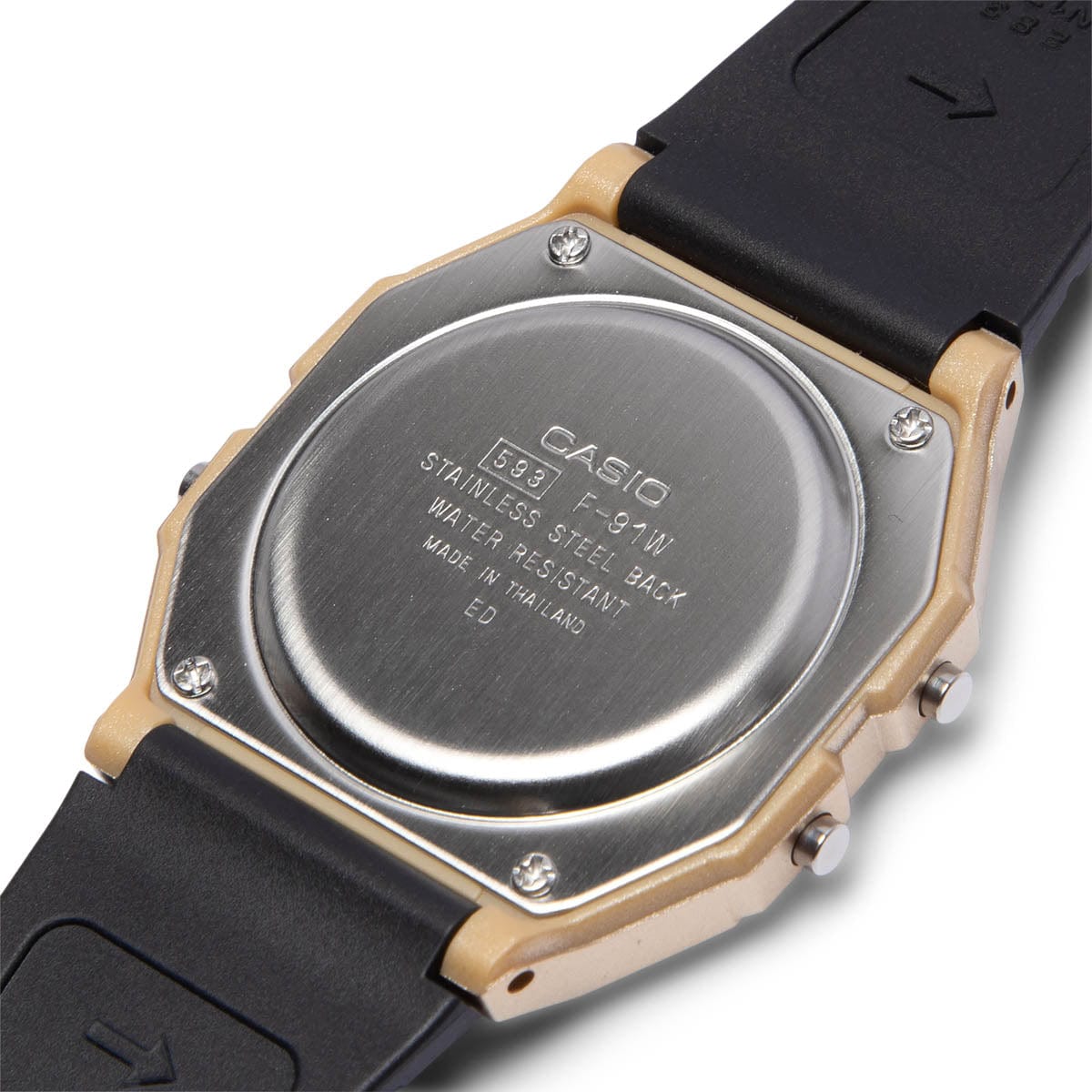 Casio Watches BLACK/GOLD / O/S F91WM-9A