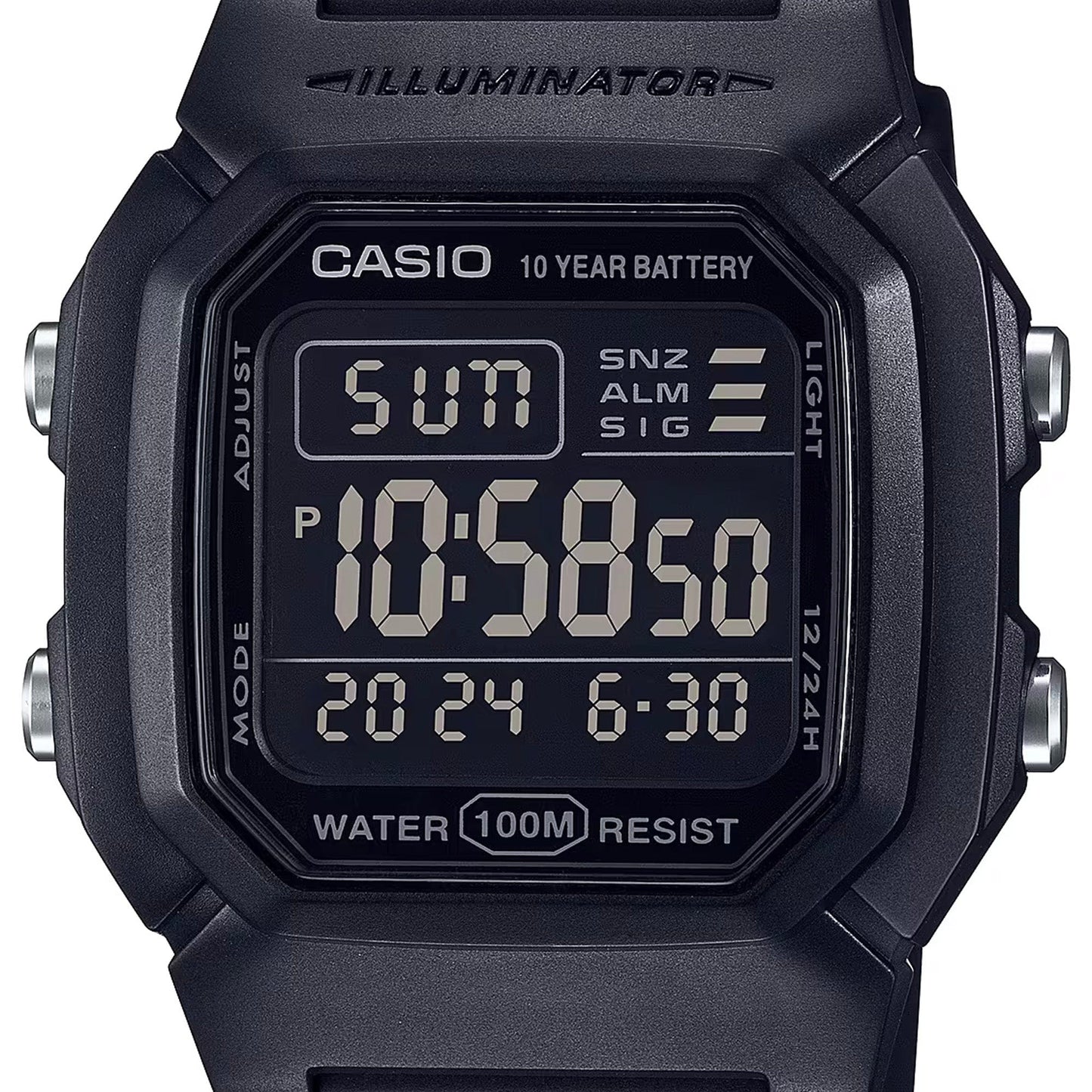 Casio Watches BLACK / O/S / W800H-1BV W800H-1BV