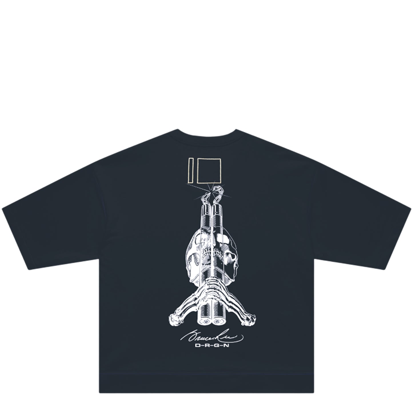  D-R-G-N X POWELL PERALTA BONES SS CREW FADED BLACK