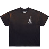 D-R-G-N X POWELL PERALTA BONES T-SHIRT FADED BLACK 