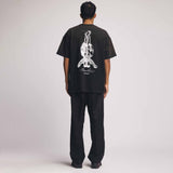 D-R-G-N X POWELL PERALTA BONES T-SHIRT FADED BLACK 