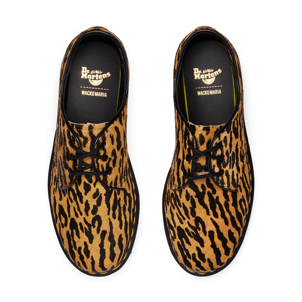 X WACKO MARIA 1461 CAMEL/BACK TIGER CAMO HAIR ON | martens кожаные