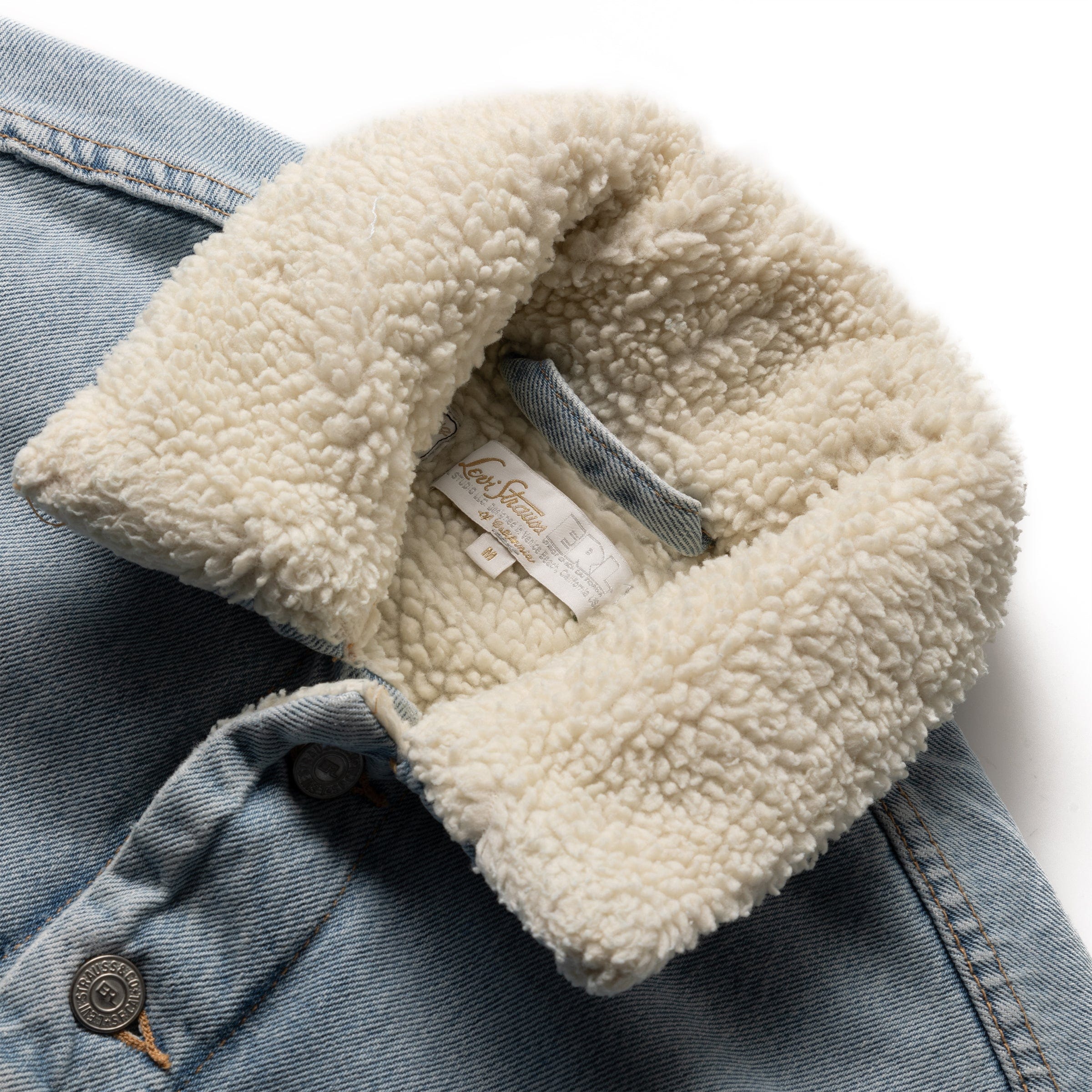80s/90s Levi's Sherpa Lined Denim Jacket Medium – Vintage Sponsor